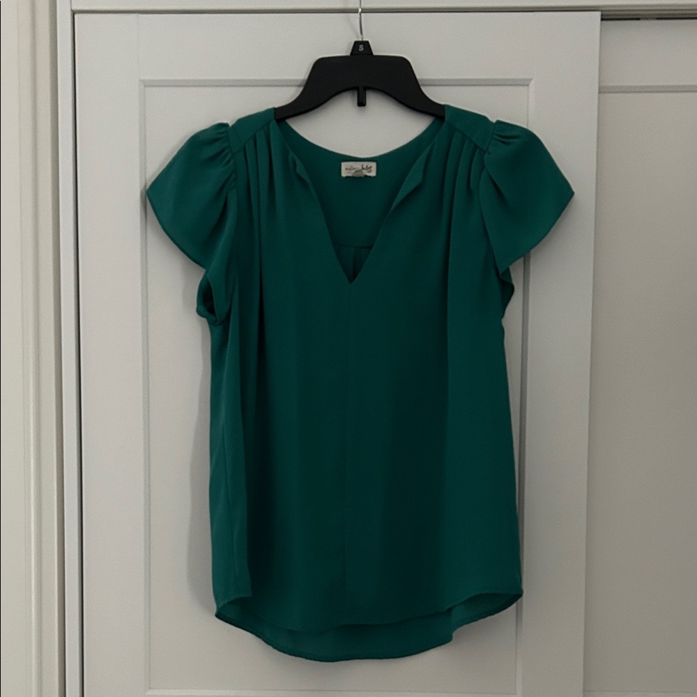Maison Jules Emerald Green Blouse